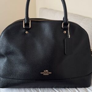 Coach Black Leather Satchel